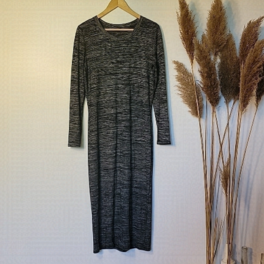 GEORGE grey long sleeve maxi dress